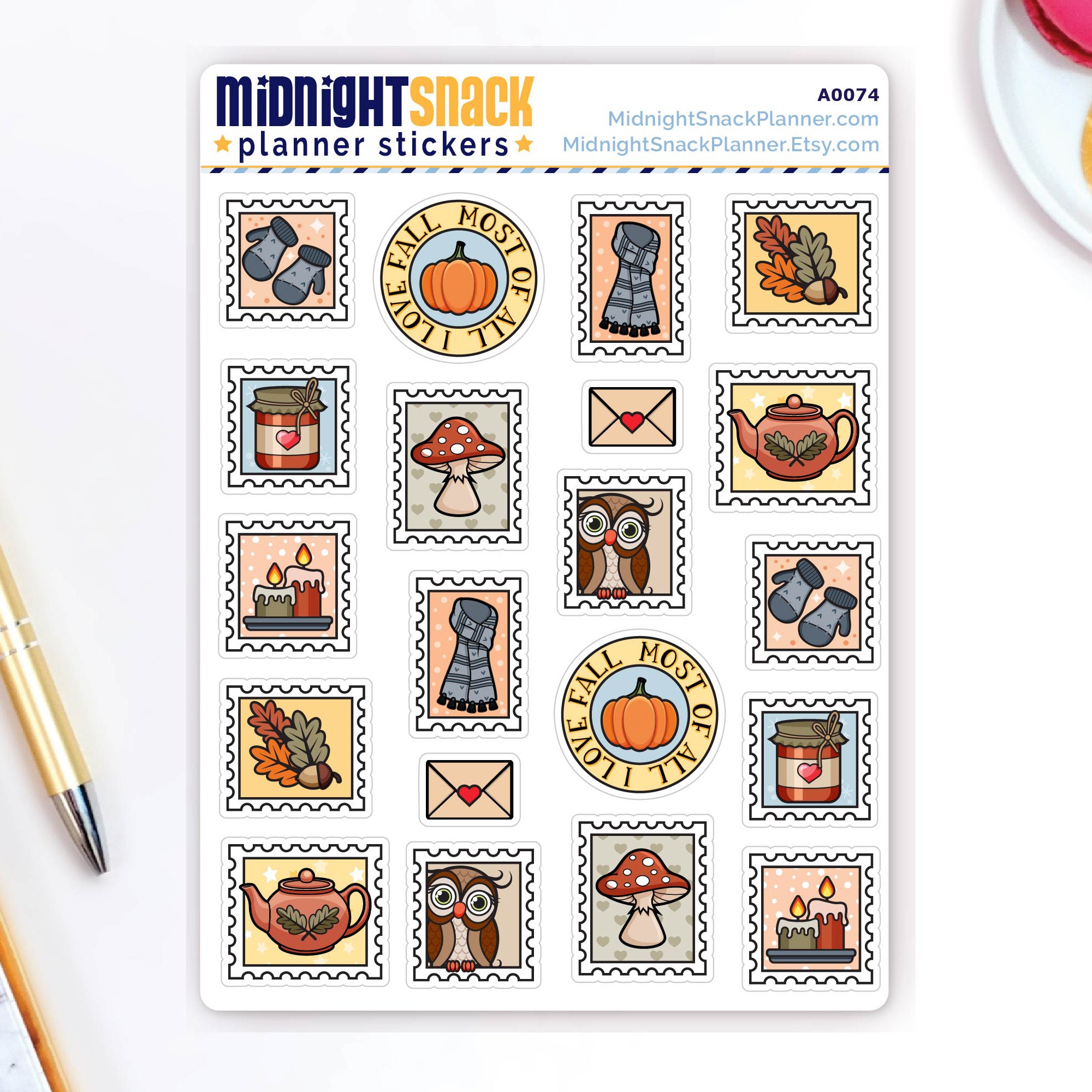 Decorative Fall Stamps