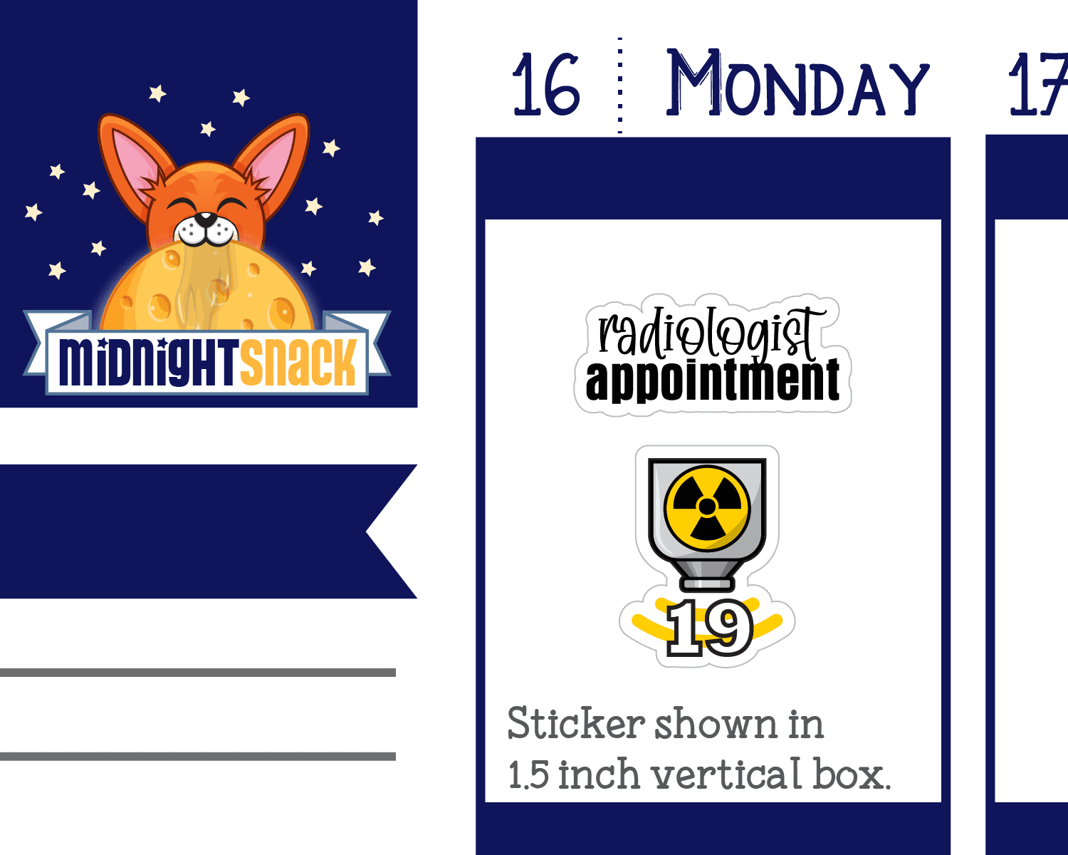 Radiation Treatment and Countdown Planner Stickers