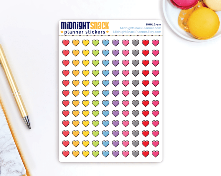 Heart Icon: Decorative Planner Stickers