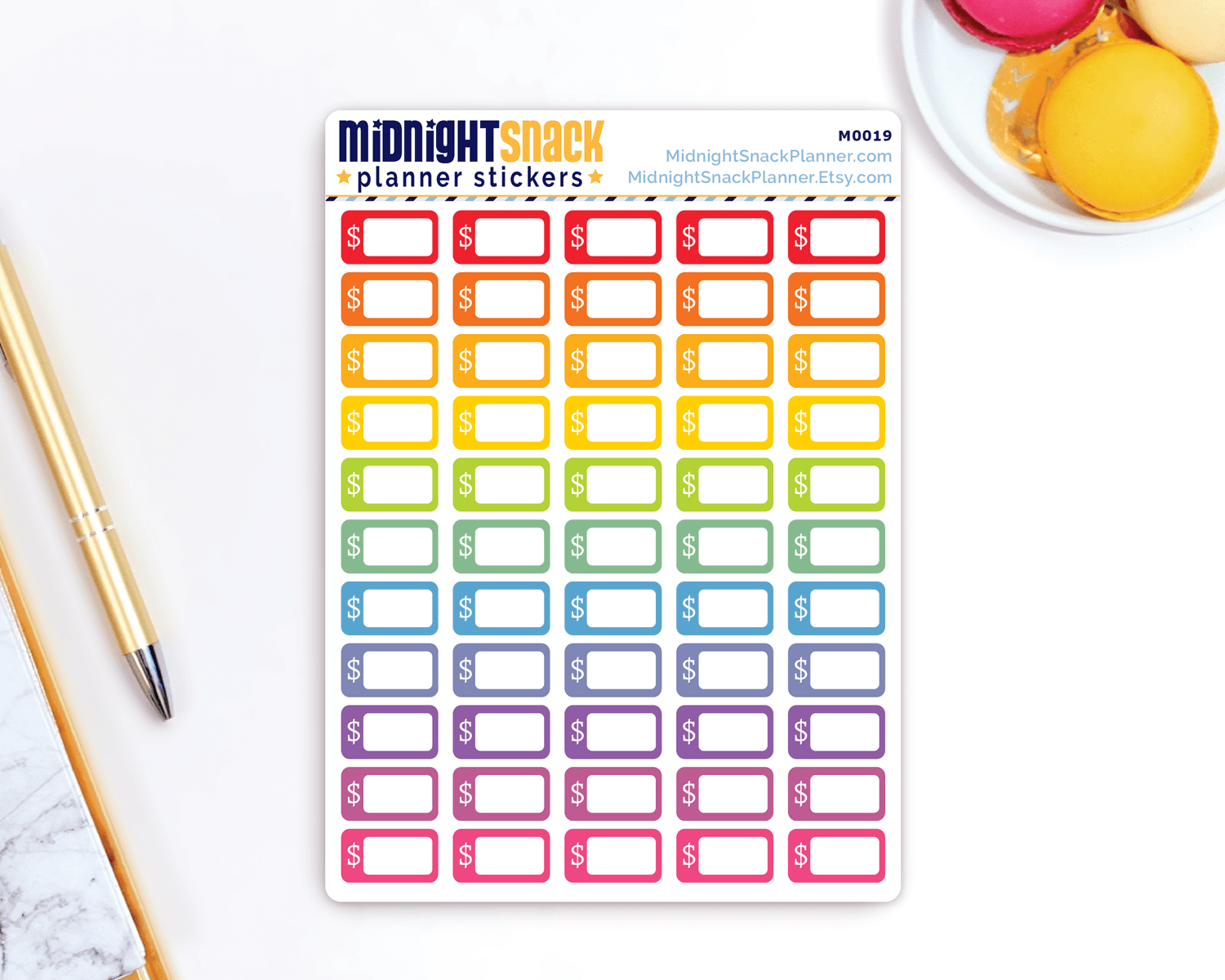 Blank Price Tag Icon: Budgeting and Finances Planner Stickers