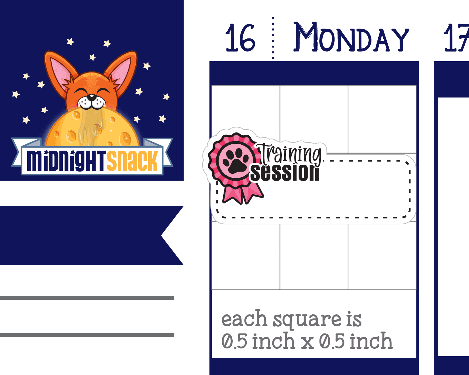 Training Session: Dog and Pet Planner Stickers