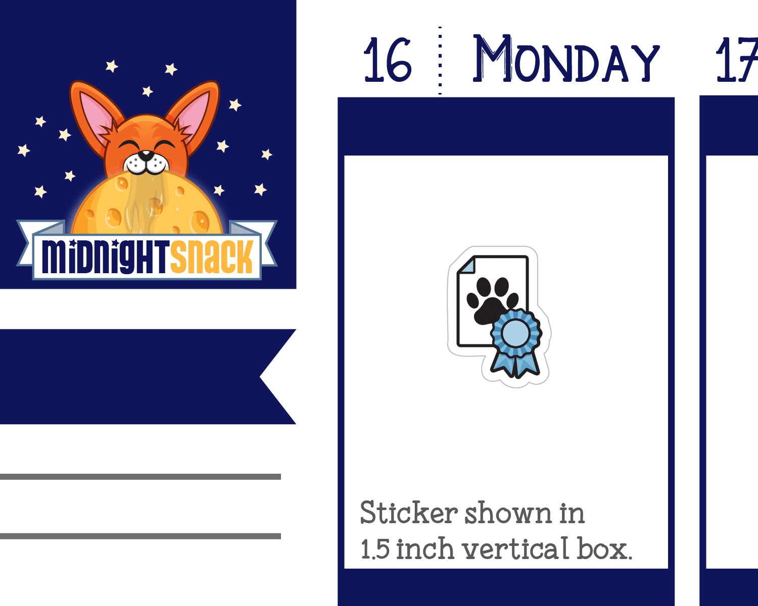 Training Certificate: Dog and Pet Planner Stickers