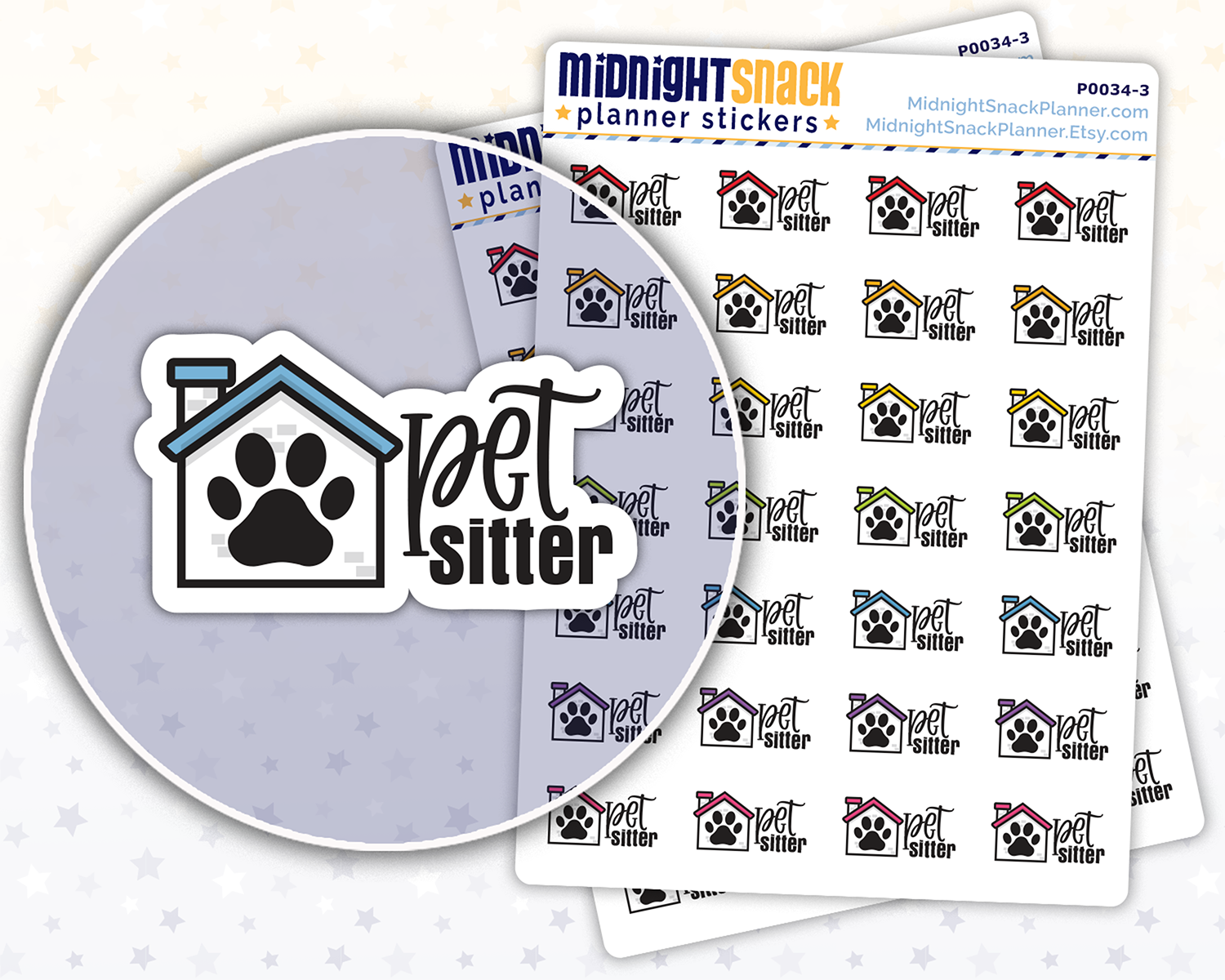 Pet Sitter: Pet Planner Stickers