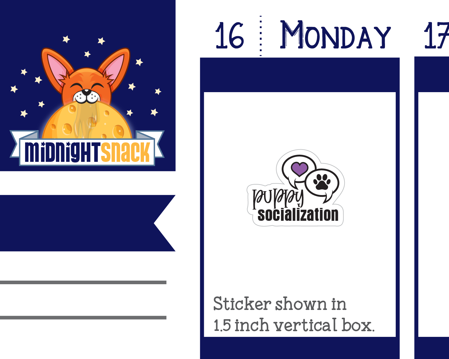 Puppy Socialization Class: Dog Planner Stickers