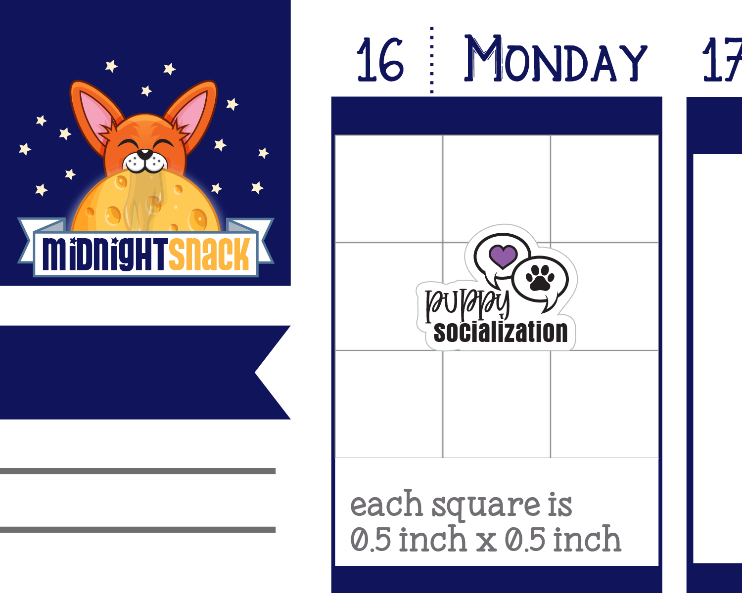 Puppy Socialization Class: Dog Planner Stickers