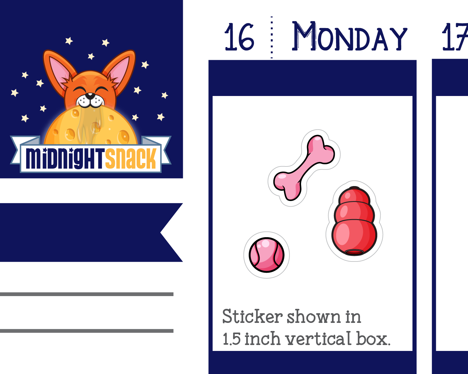 Dog Toys and Enrichment Planner Stickers