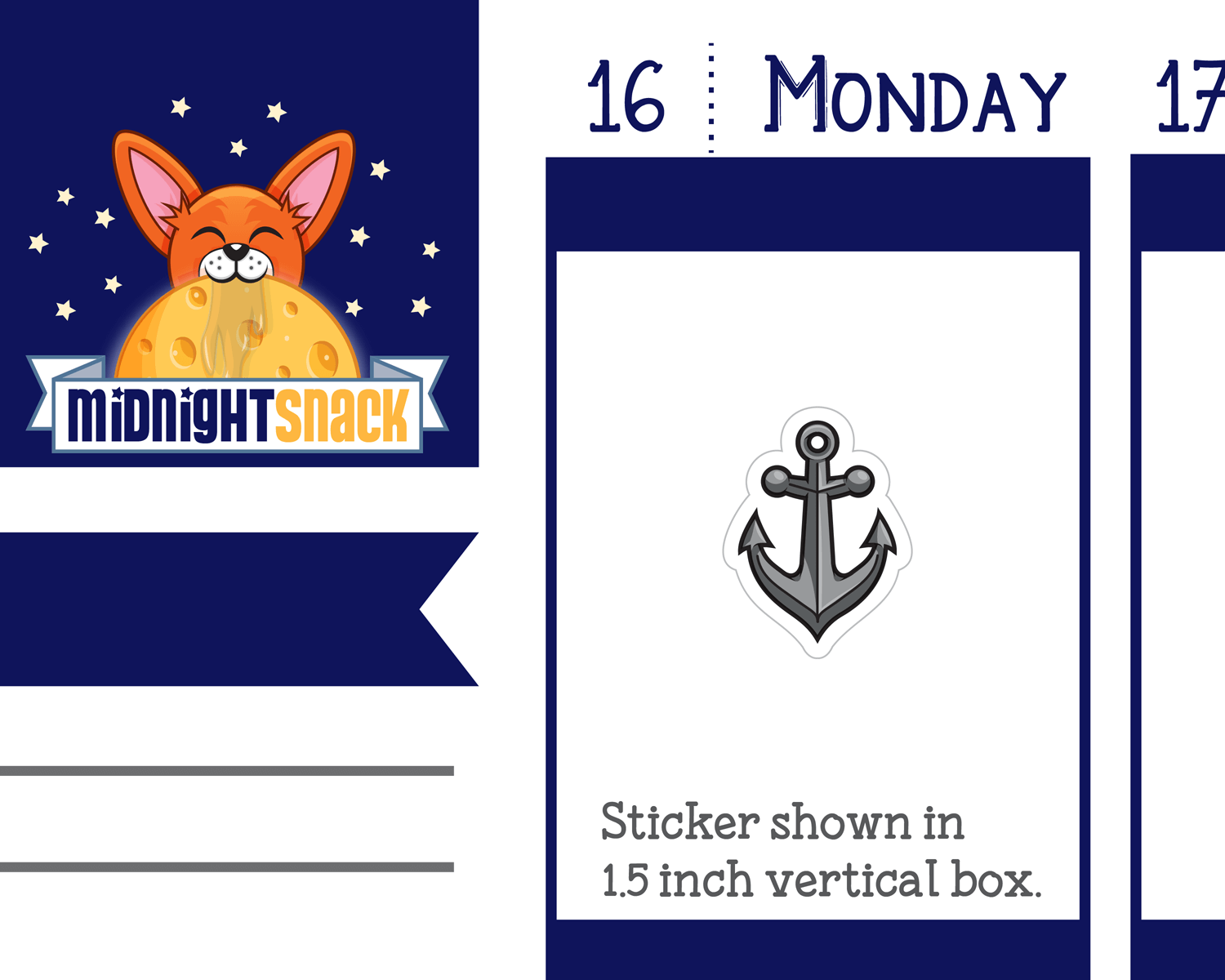 Anchor Icon: Travel Planner Stickers