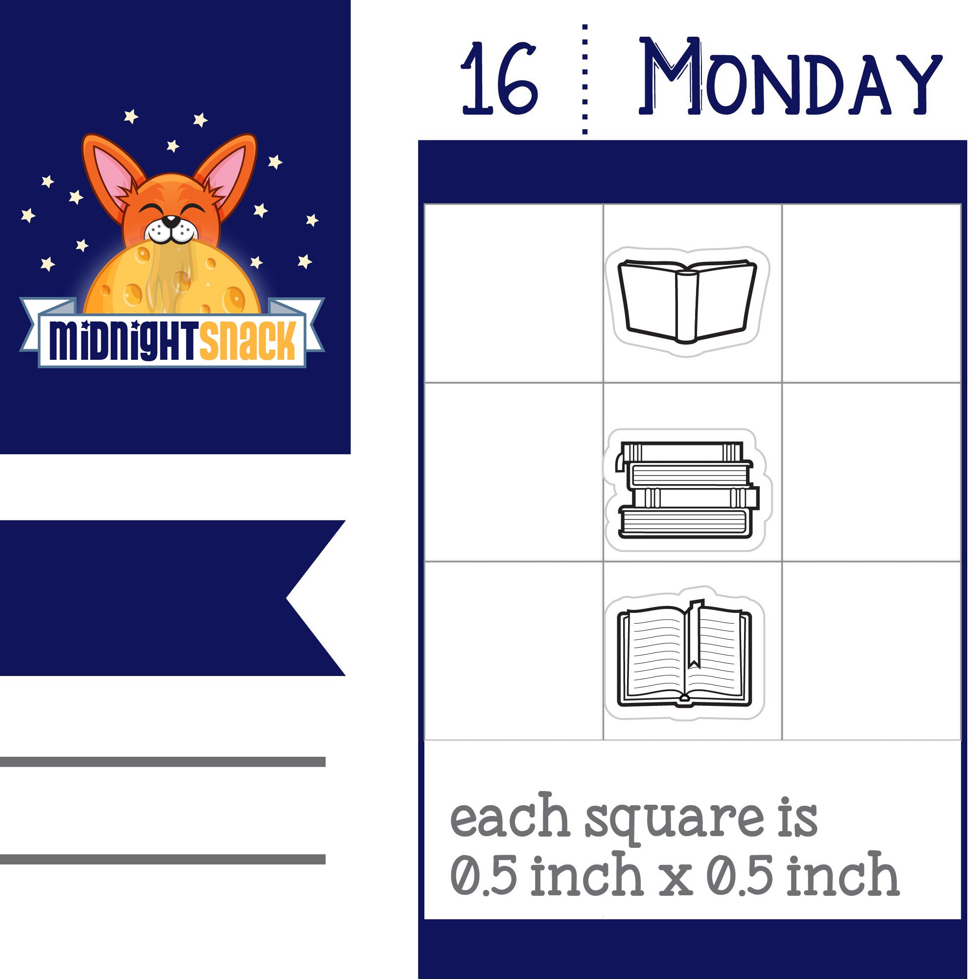 Reading and Books: Mini Planner Stickers