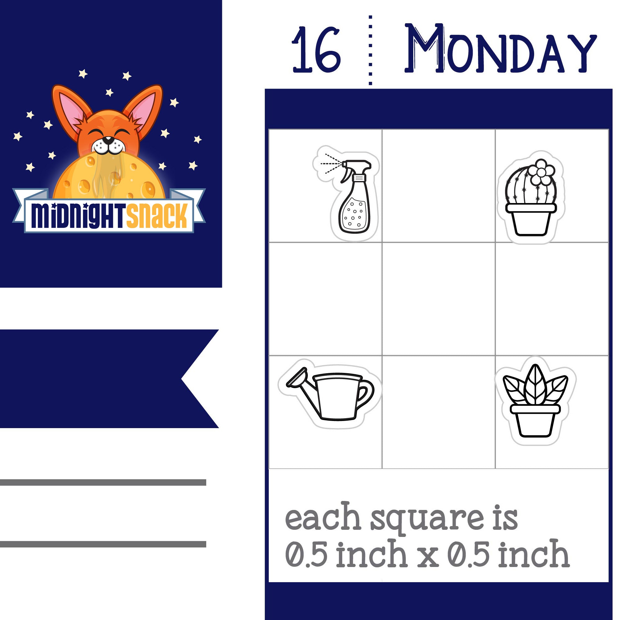 House Plant Care: Mini Planner Stickers