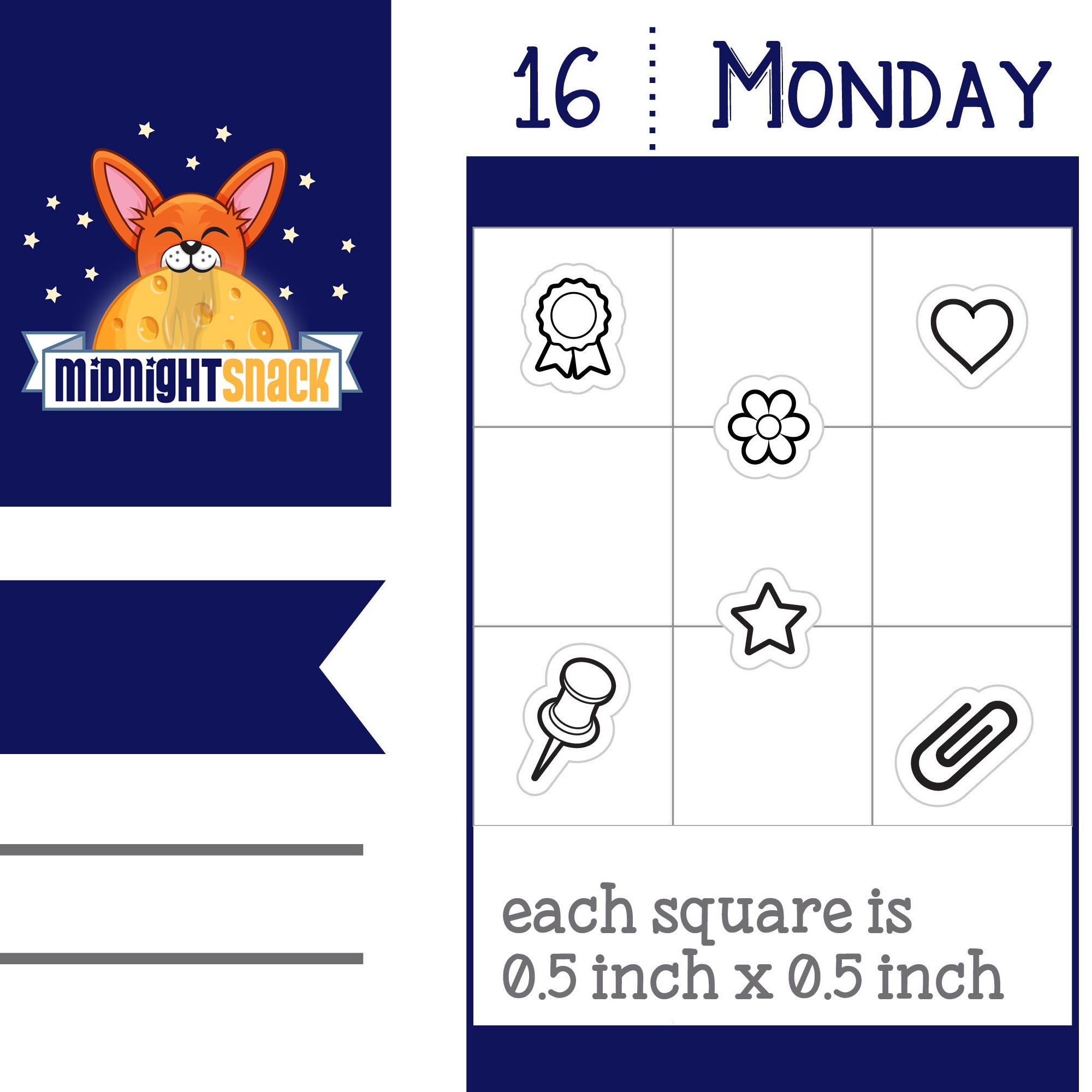 Functional Planner Icons: Mini Planner Stickers