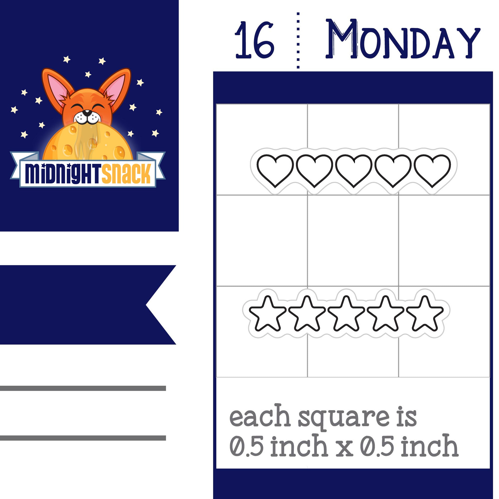 Star or Heart Rating Planner Stickers