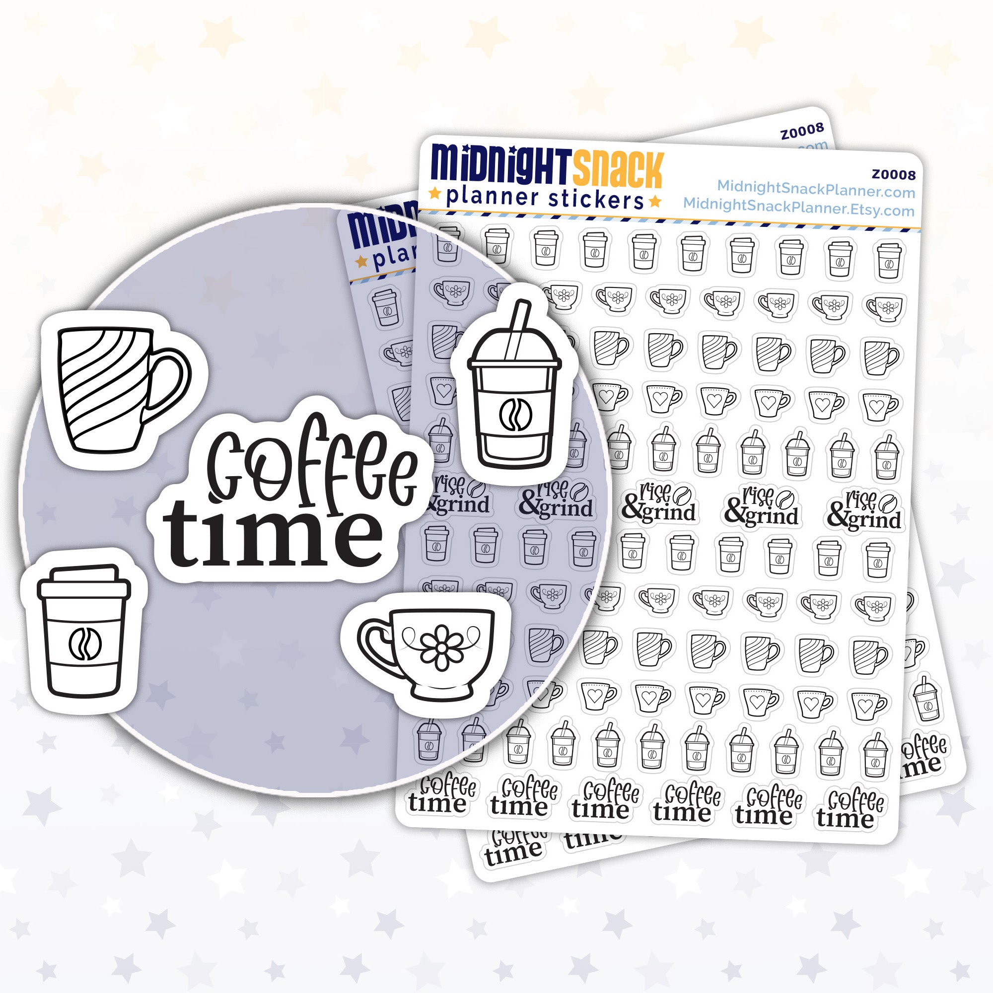 Coffee: Mini Planner Sticker