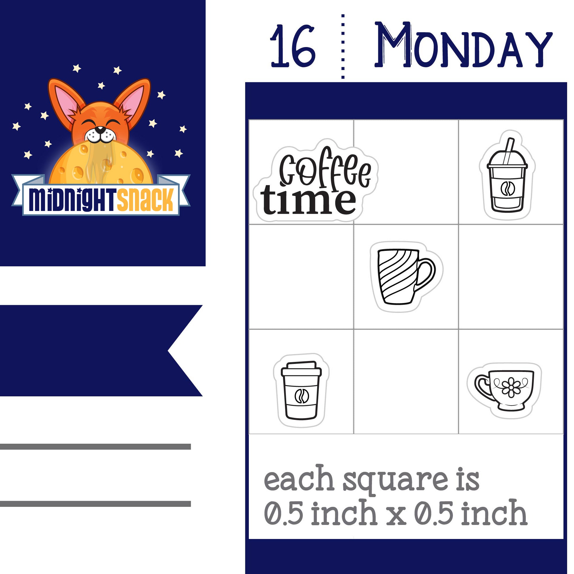 Coffee: Mini Planner Sticker
