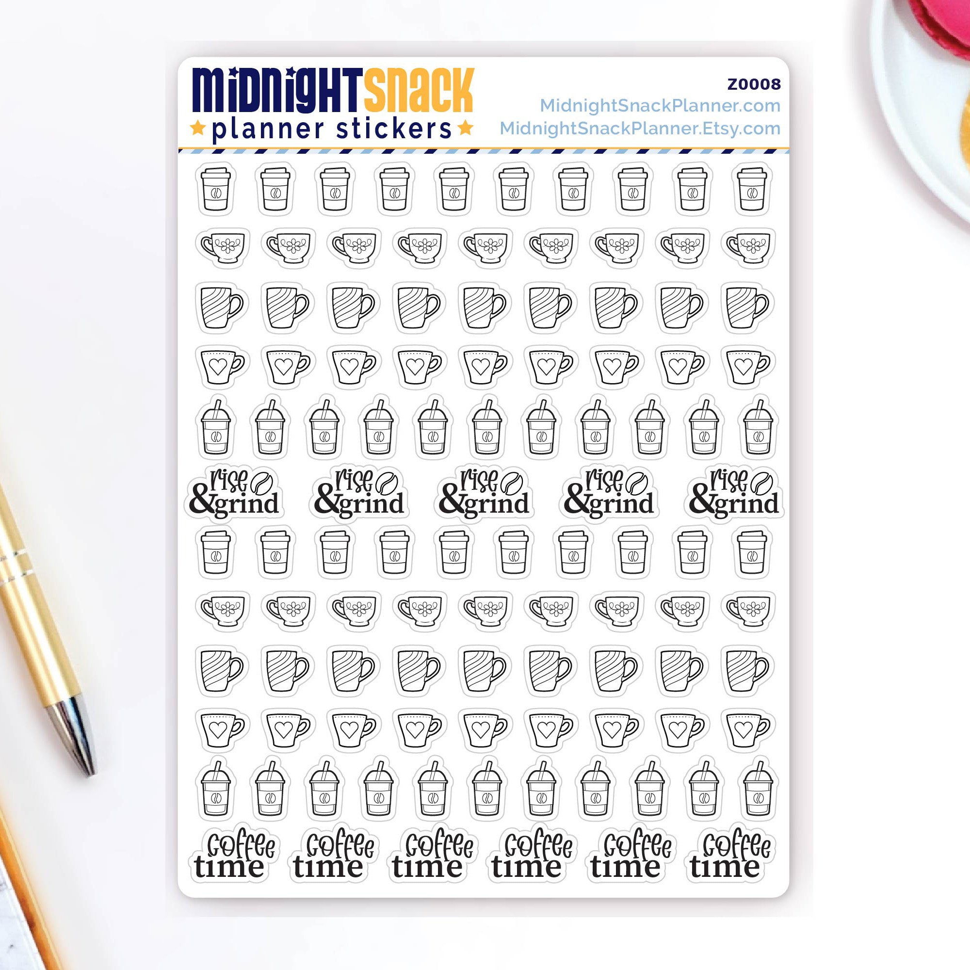 Coffee: Mini Planner Sticker