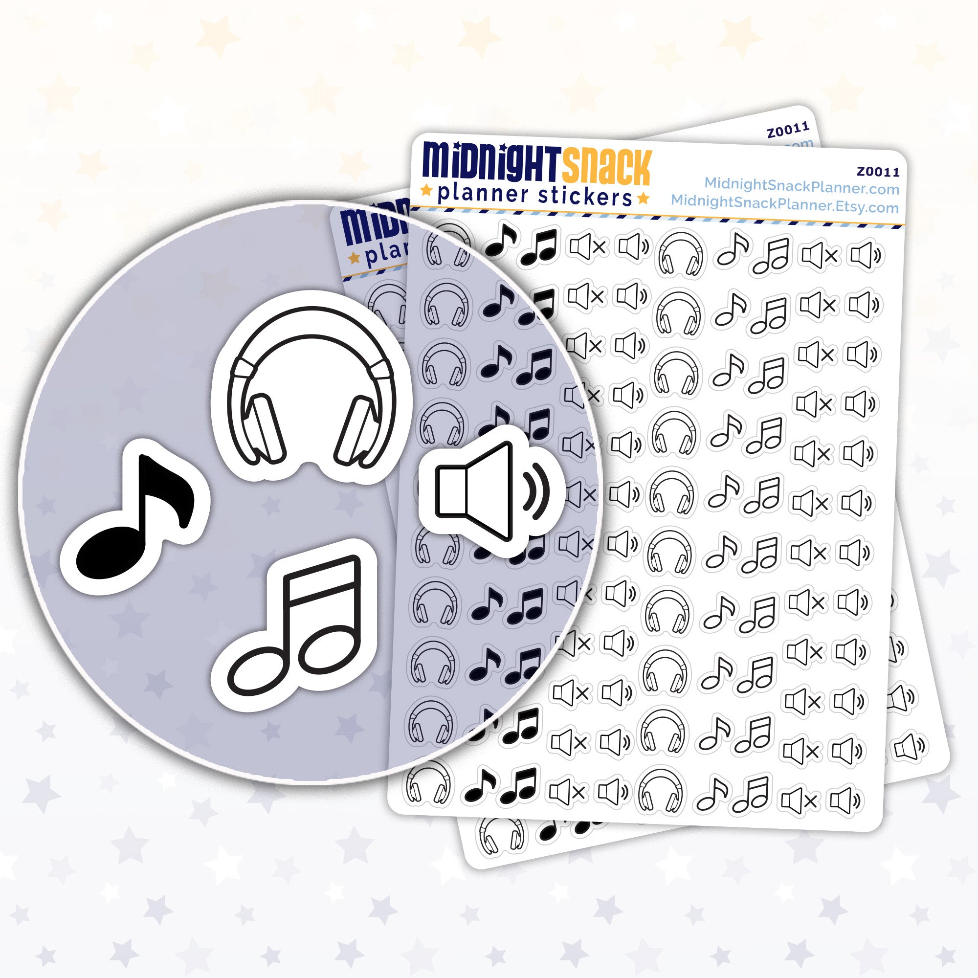 Music Mini Planner Stickers