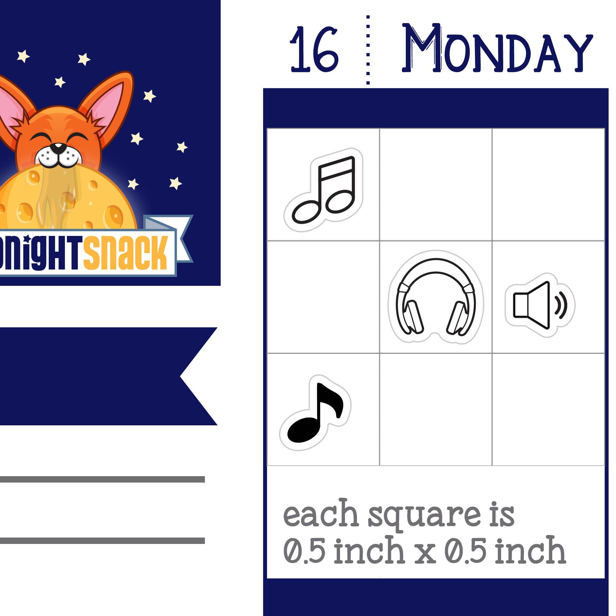 Music Mini Planner Stickers