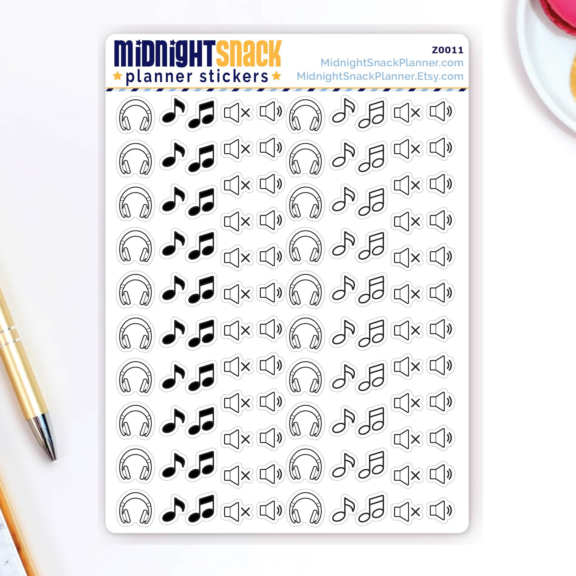 Music Mini Planner Stickers