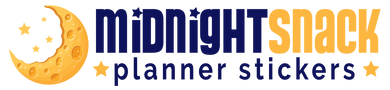 Midnight Snack Planner Stickers Logo
