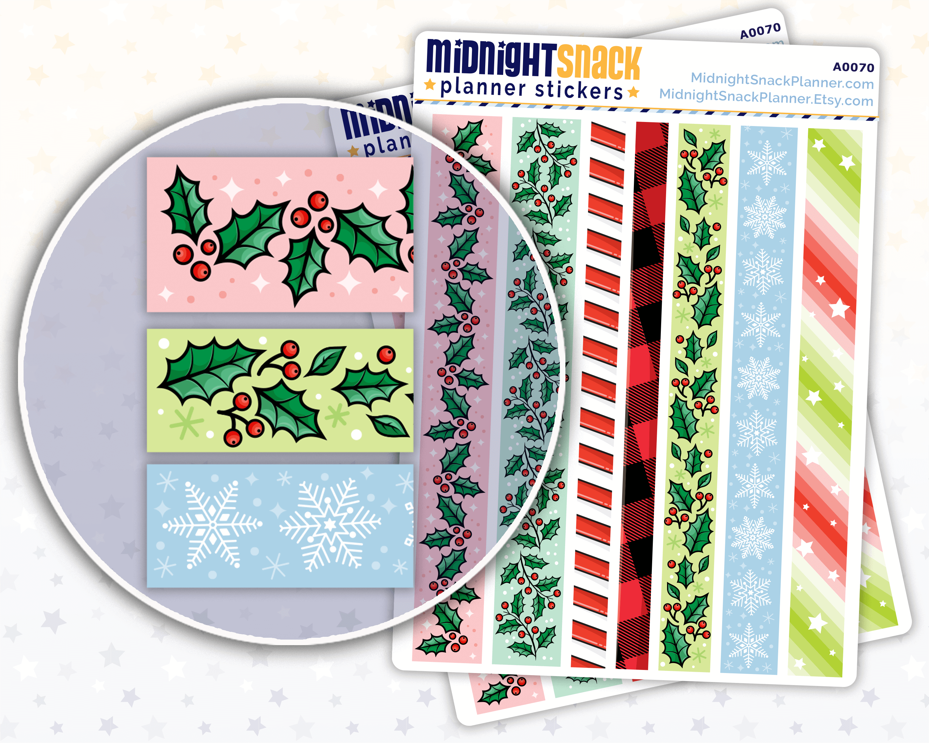 Decorative Christmas Washi Strips