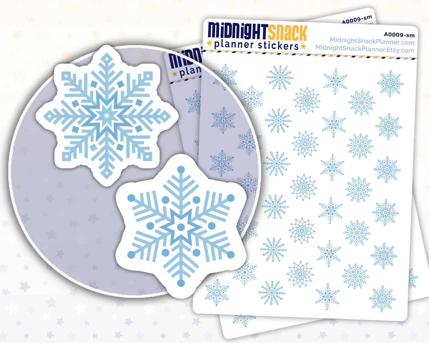 Snowflake Icon: Winter Weather Planner Stickers