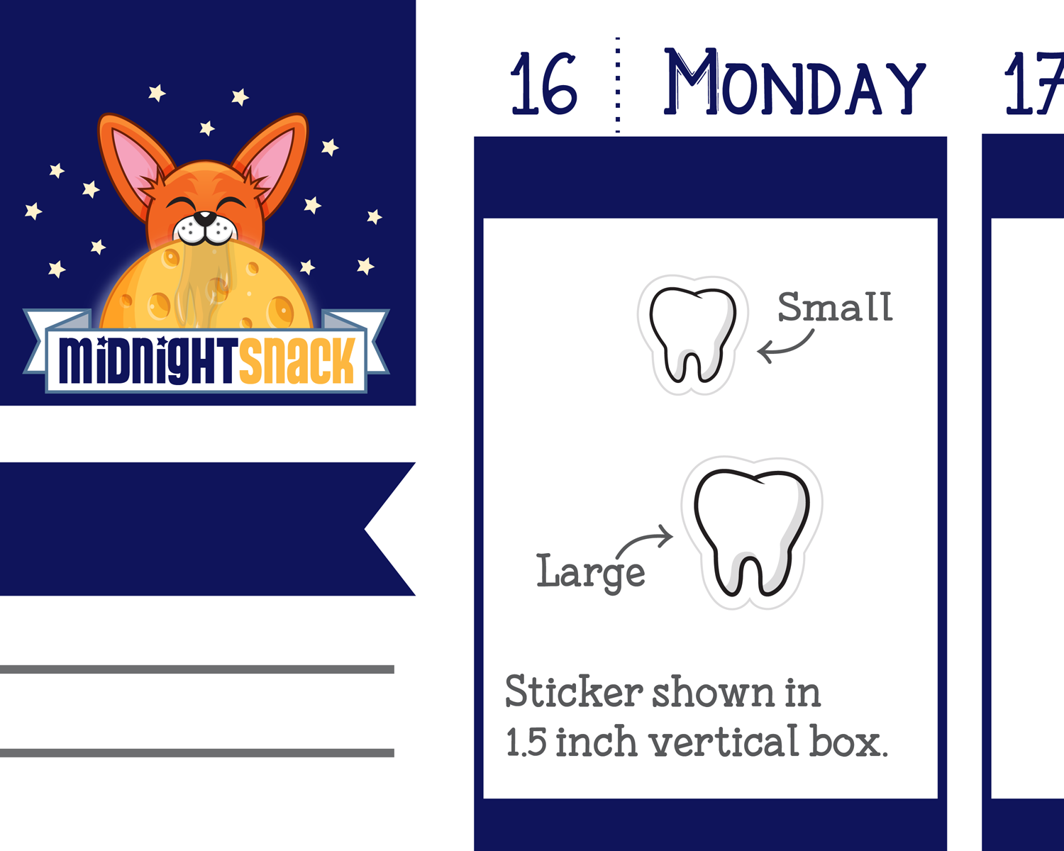 Tooth Icon: Dentist Appointment Planner Stickers