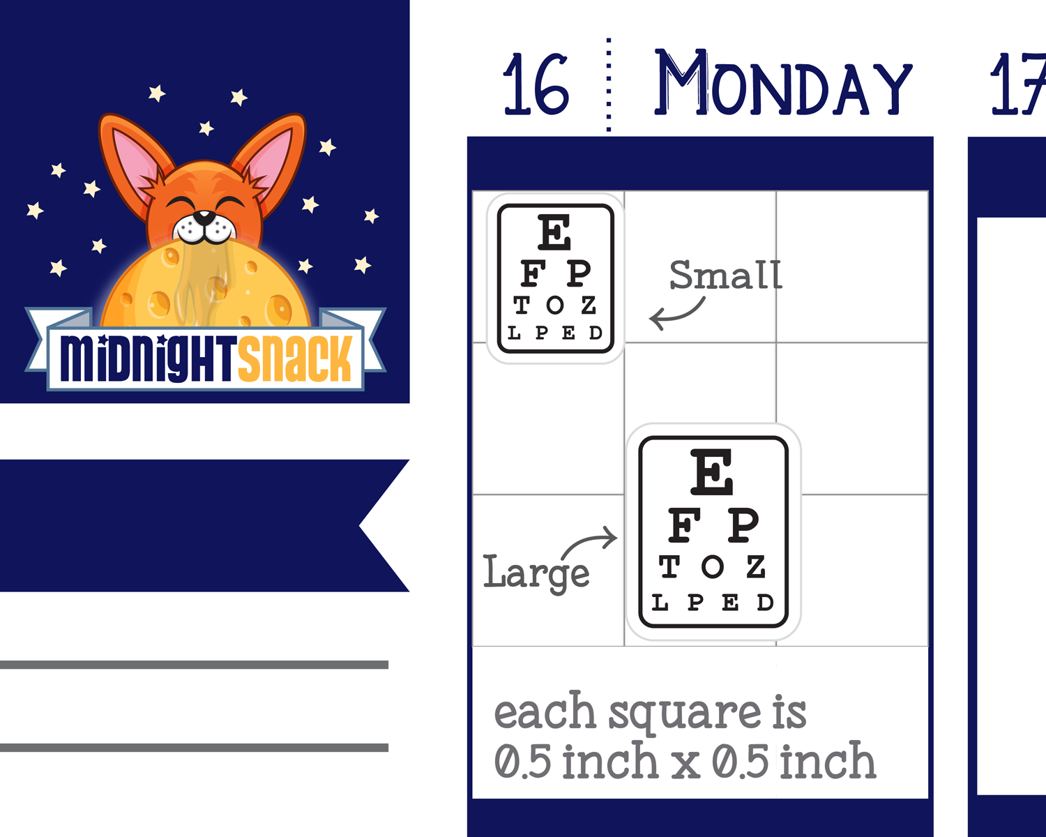 Optometrist Reminder Icon: Appointment Planner Stickers