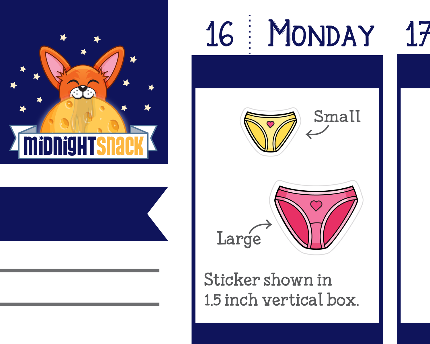 Underwear Icon: Gynecologist Appointment Planner Stickers