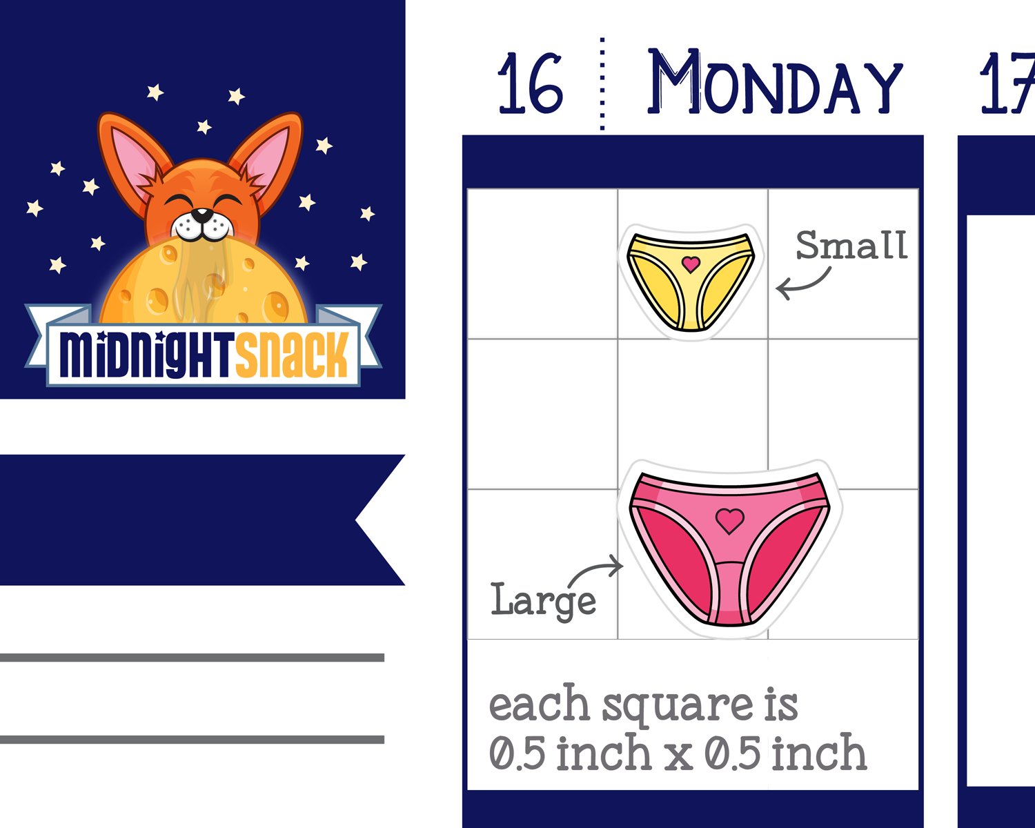 Underwear Icon: Gynecologist Appointment Planner Stickers