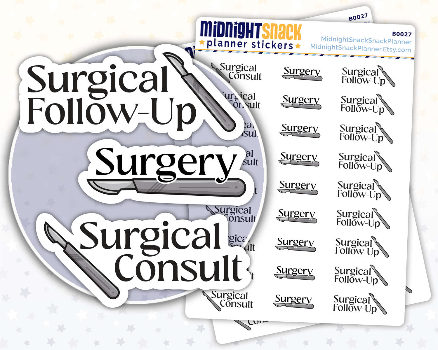 Surgery Appointment Reminder Planner Stickers