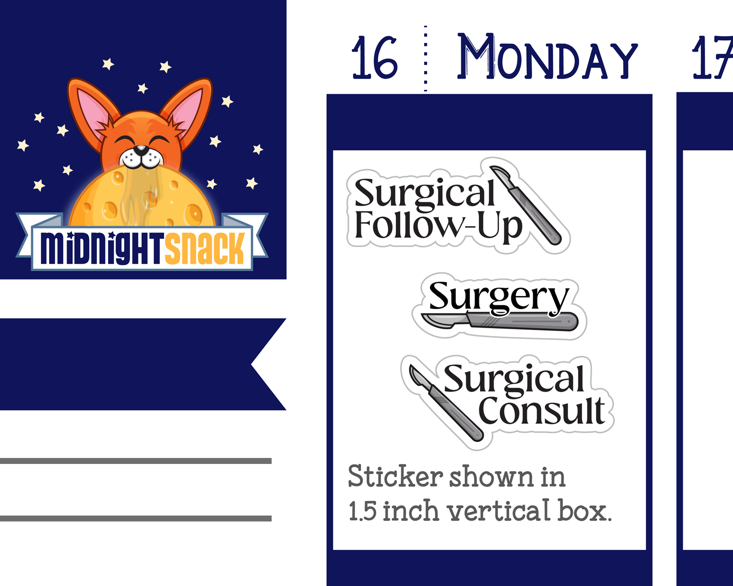 Surgery Appointment Reminder Planner Stickers