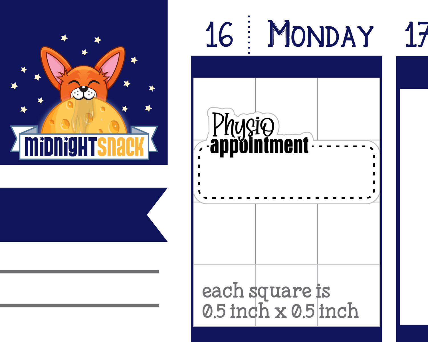 Physio Therapy Appointment Reminder Planner Stickers