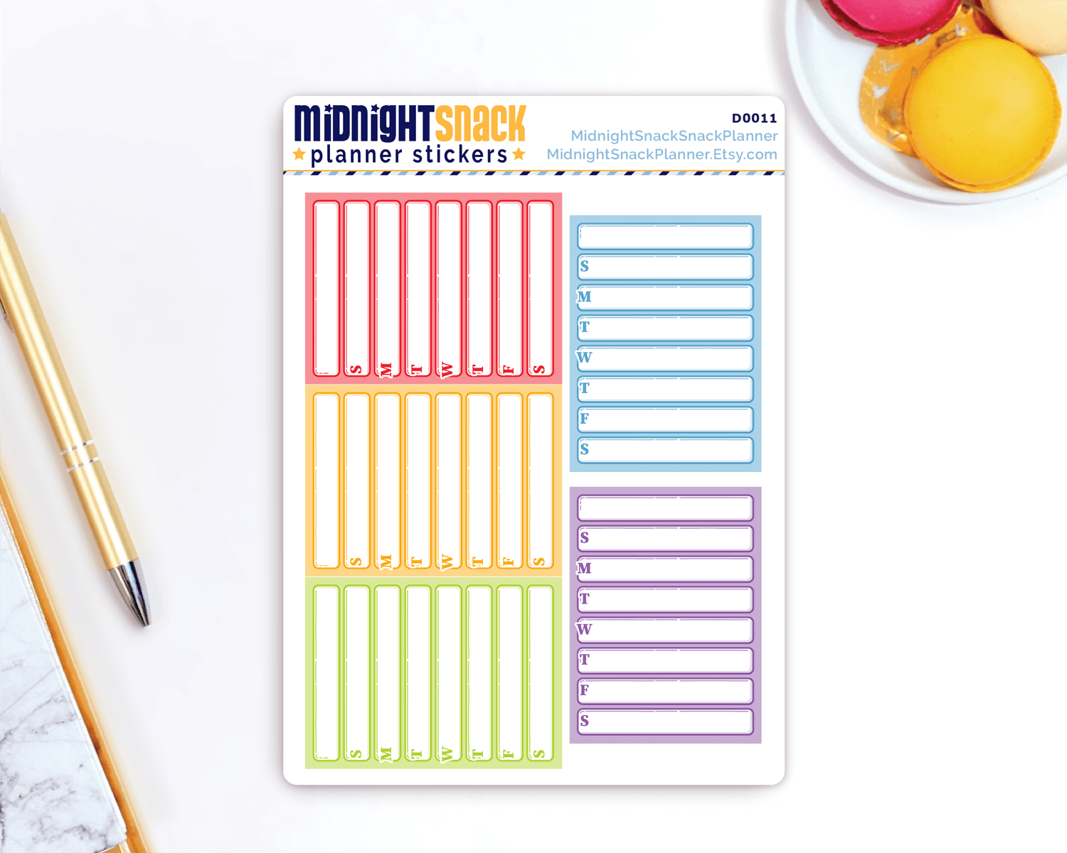 Weekly Schedule Planner Box