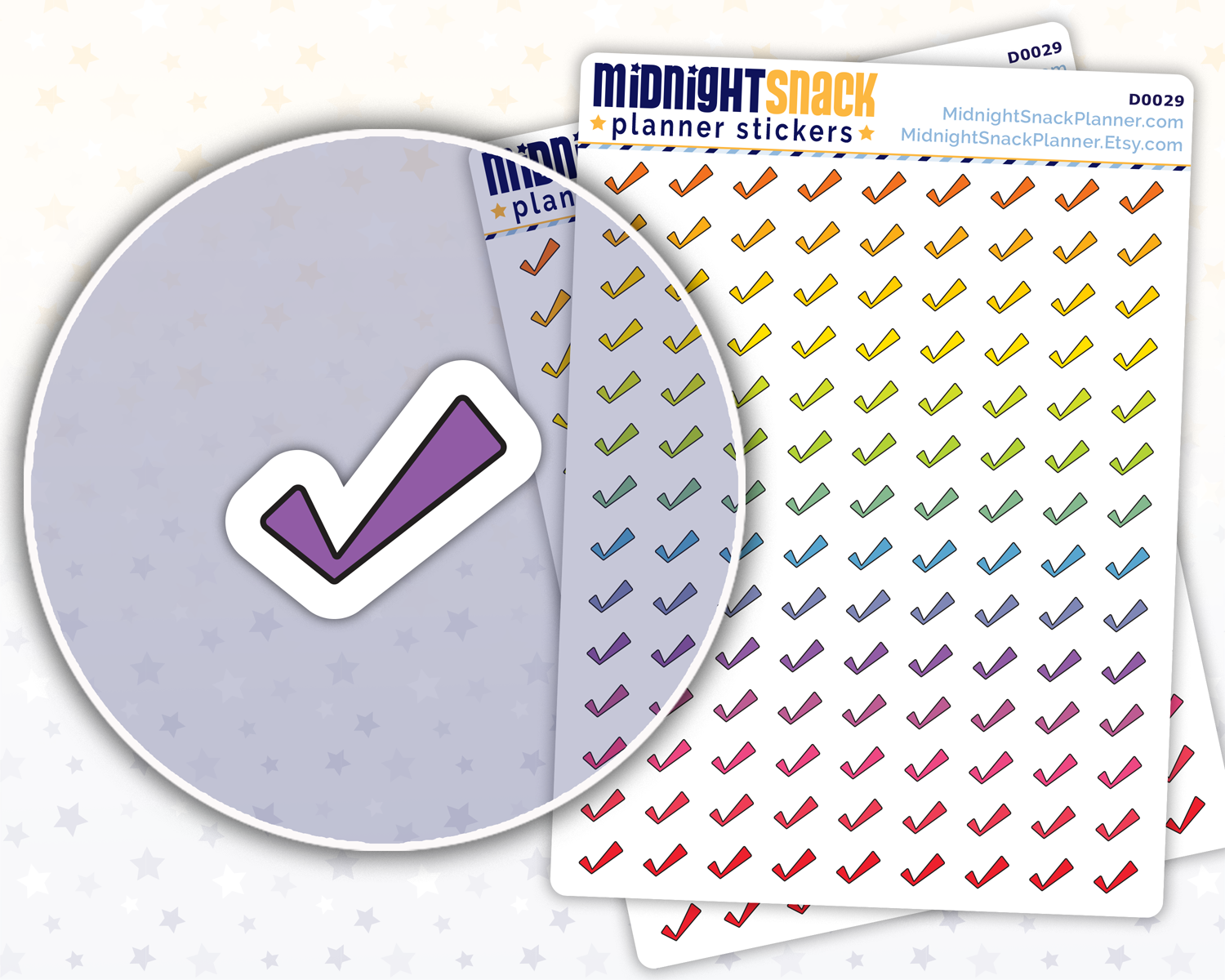 Checkmarks and Check Boxes Planner Stickers
