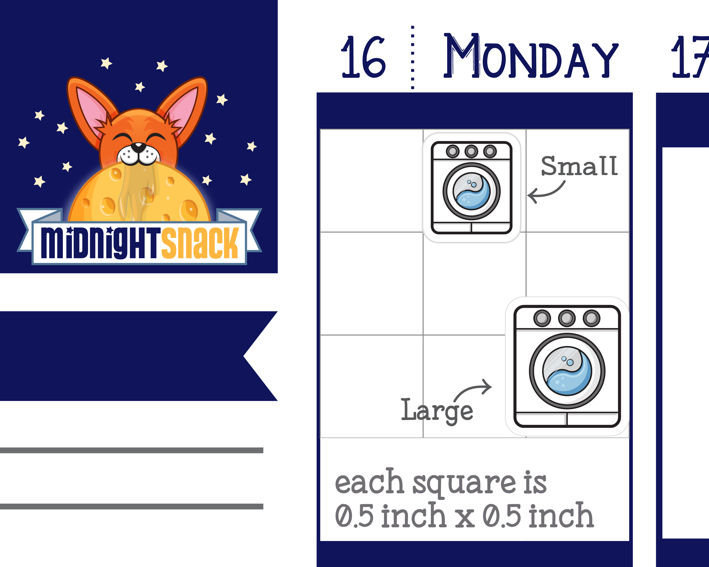 Washing Machine Icon: Laundry Planner Stickers