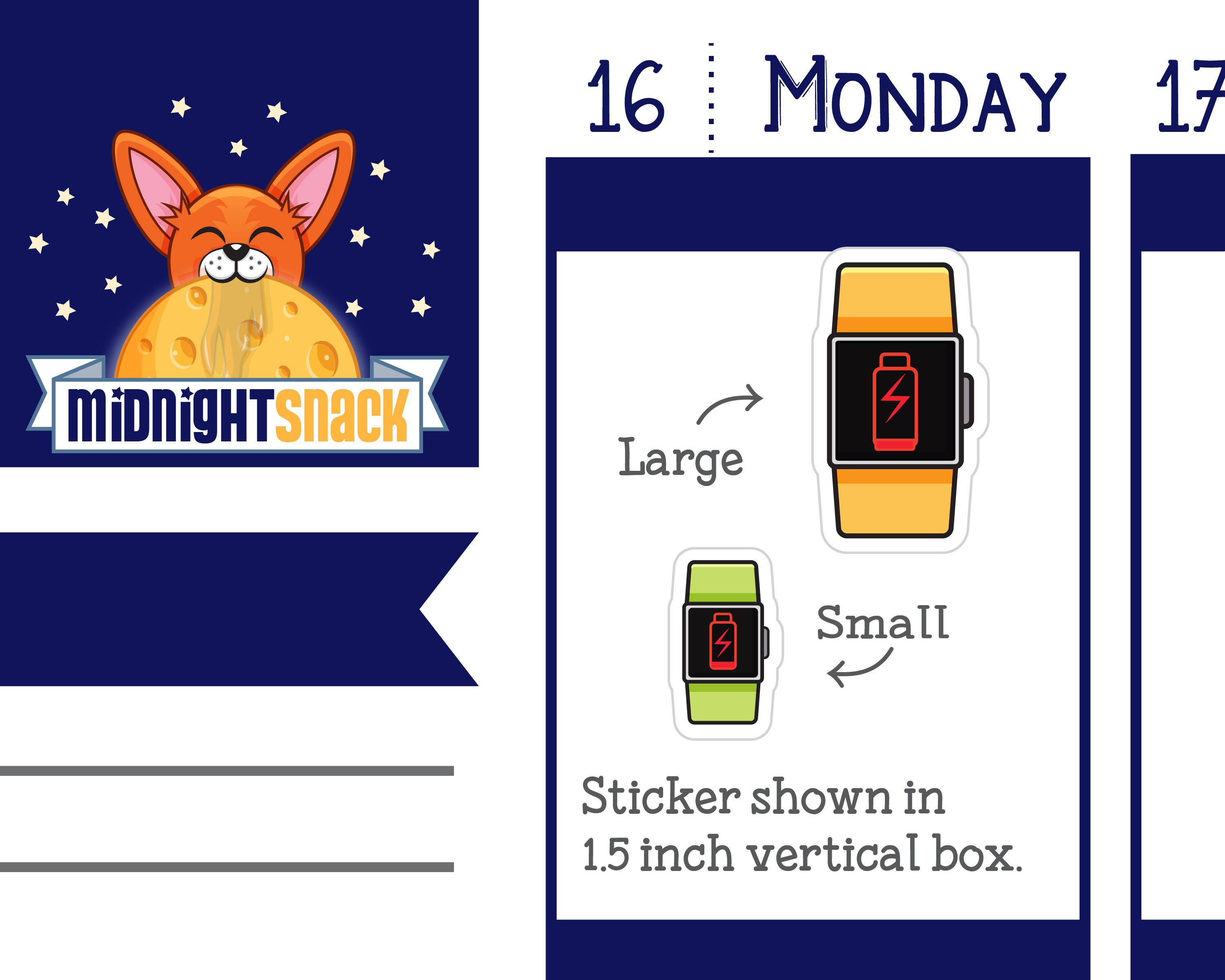 Charge FitBit Icon: Fitness Tracker Planner Stickers