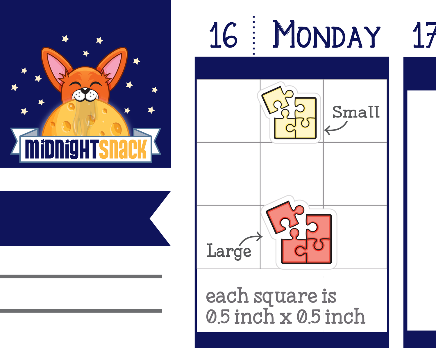 Puzzle Icon: Fun and Games Planner Stickers