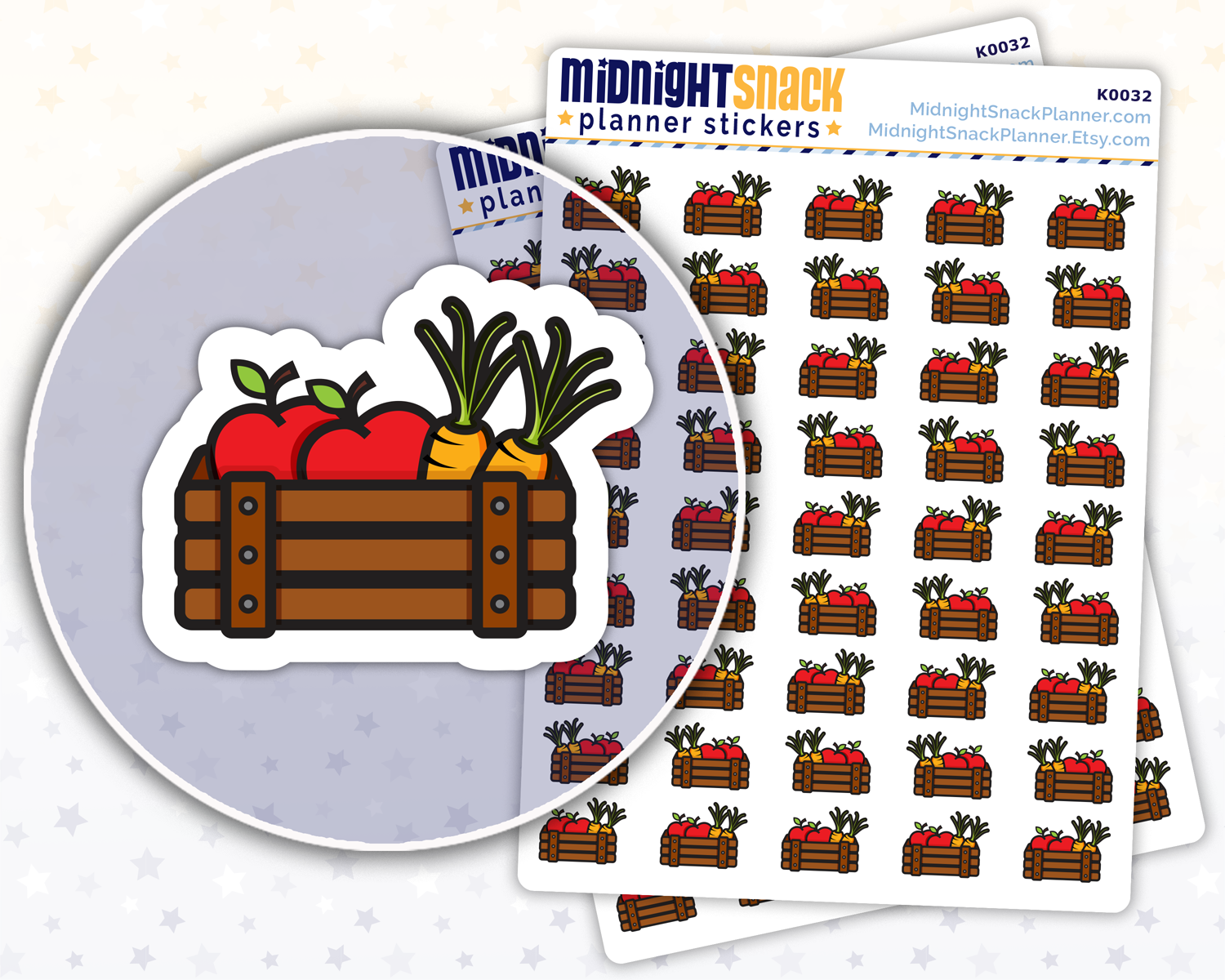 Farmer's Market Icons: Planner Stickers