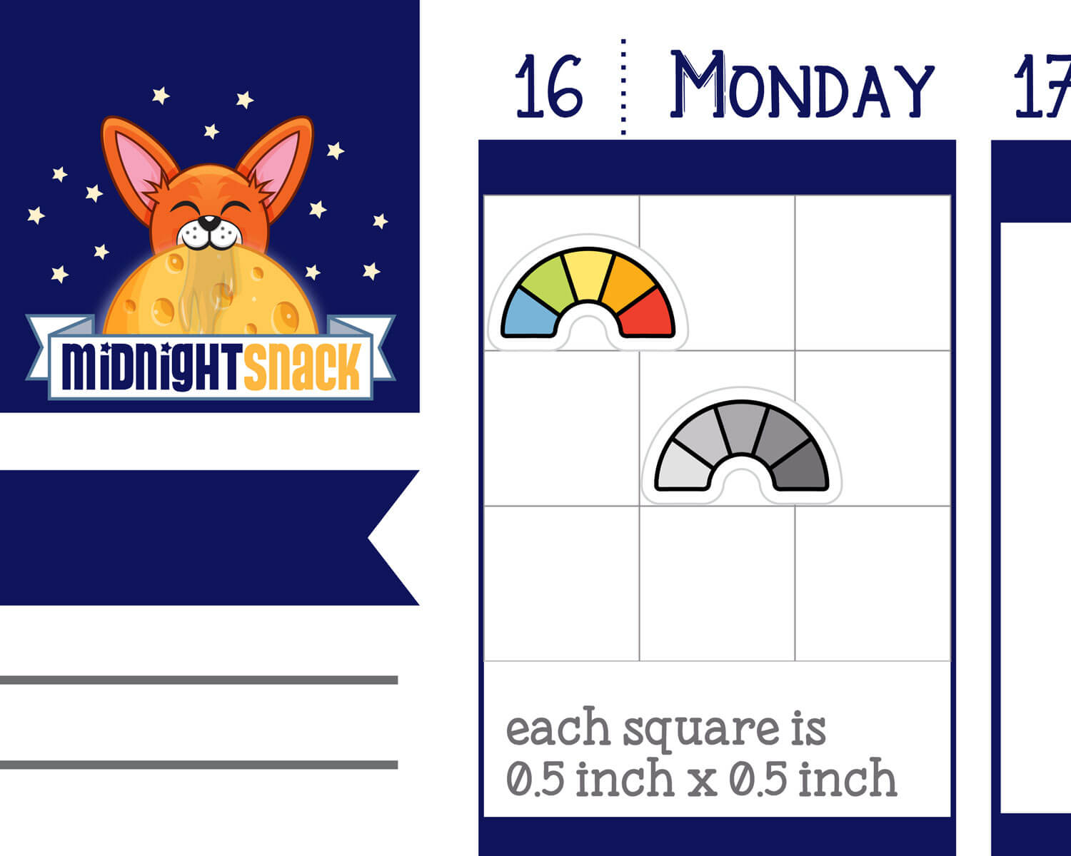 Mood Tracker: Blank Gauge Planner Stickers from Midnight Snack Planner