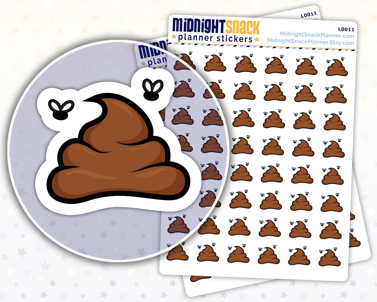 Poop Icons: Planner Stickers