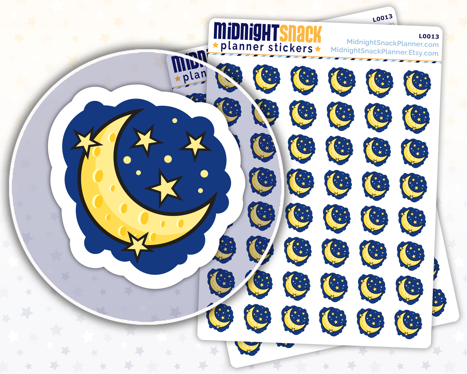Sunrise or Moon Icon Stickers: Morning and Evening Planner Stickers