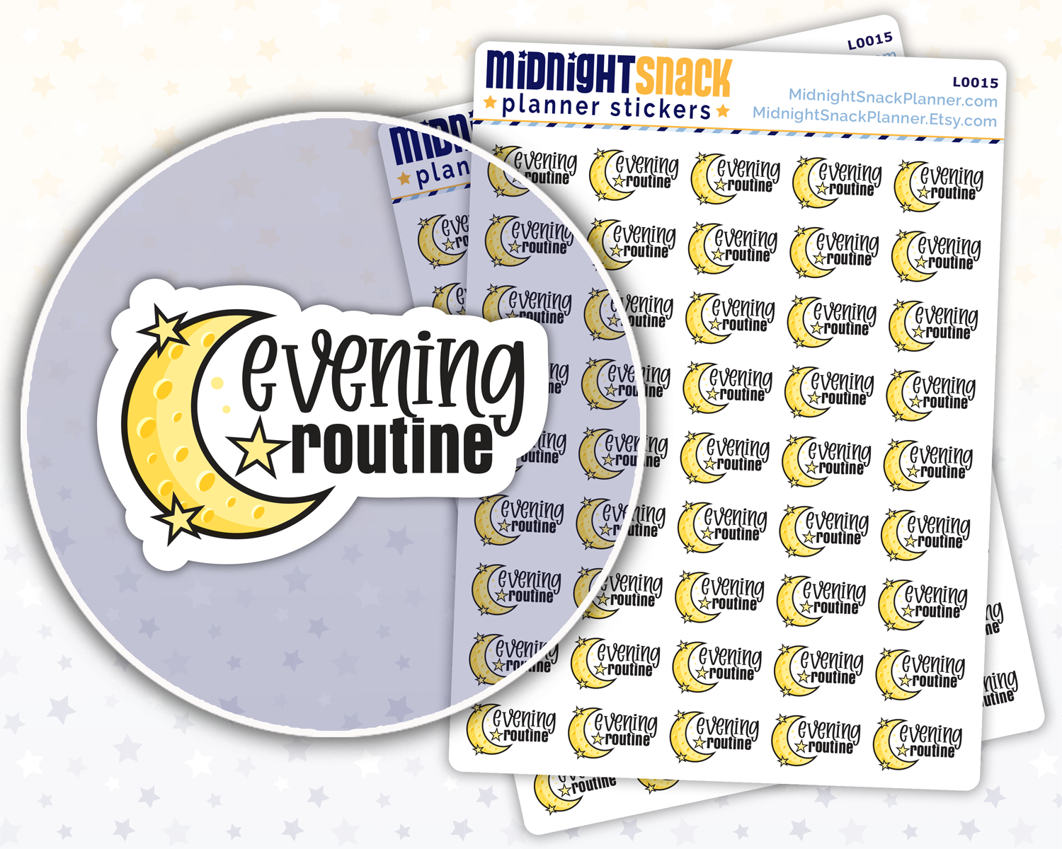 Morning or Evening Routine Planner Stickers