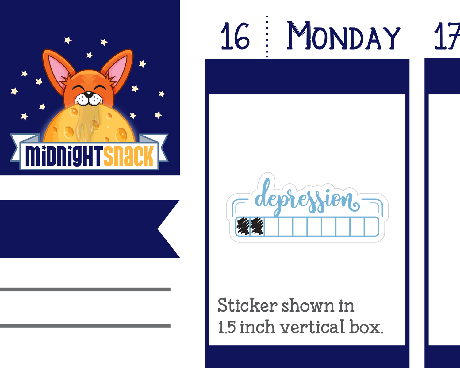 Depression Tracker Planner Stickers: Depression Scale 1-10