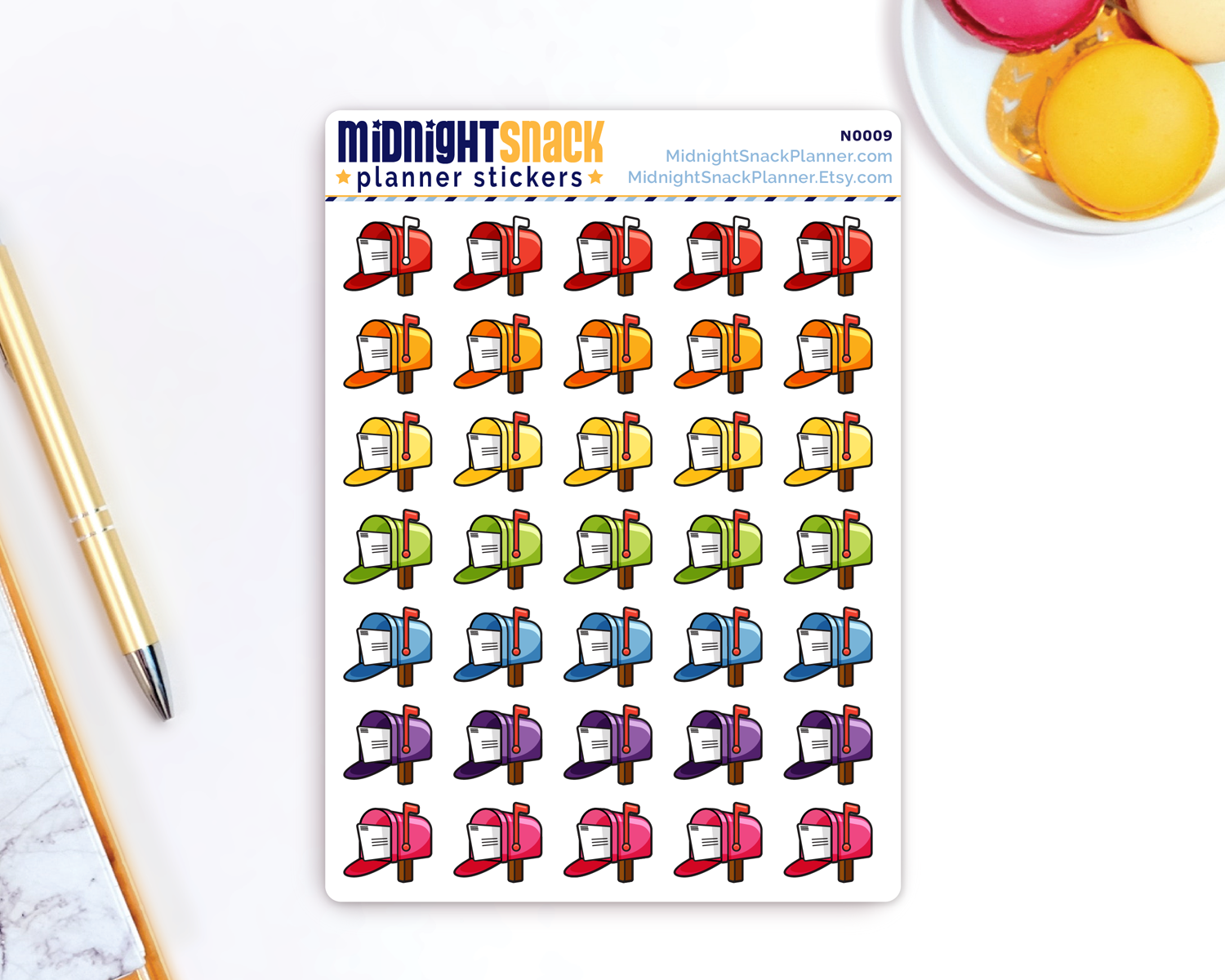 Mail Box Icons: Planner Stickers
