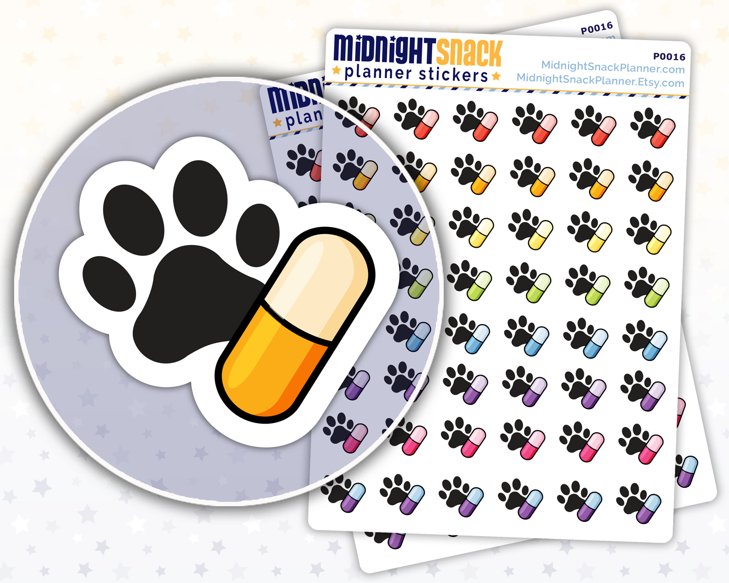 Pet Medicine Icon: Pet Care Planner Stickers