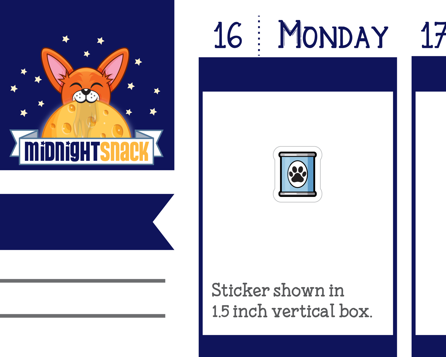 Canned Pet Food Icon: Pet Care Planner Stickers