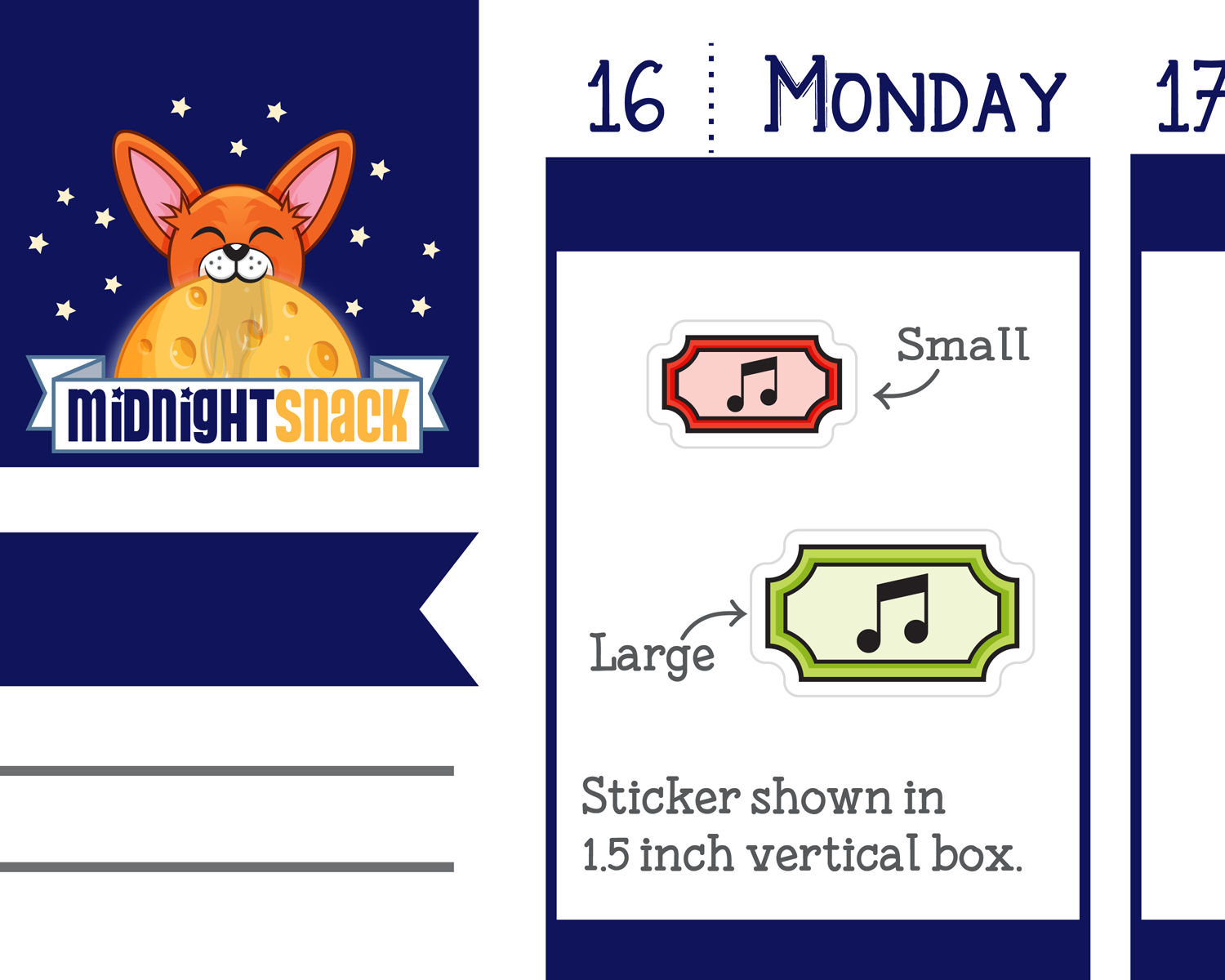 Concert Ticket Icon: Live Music Planner Stickers