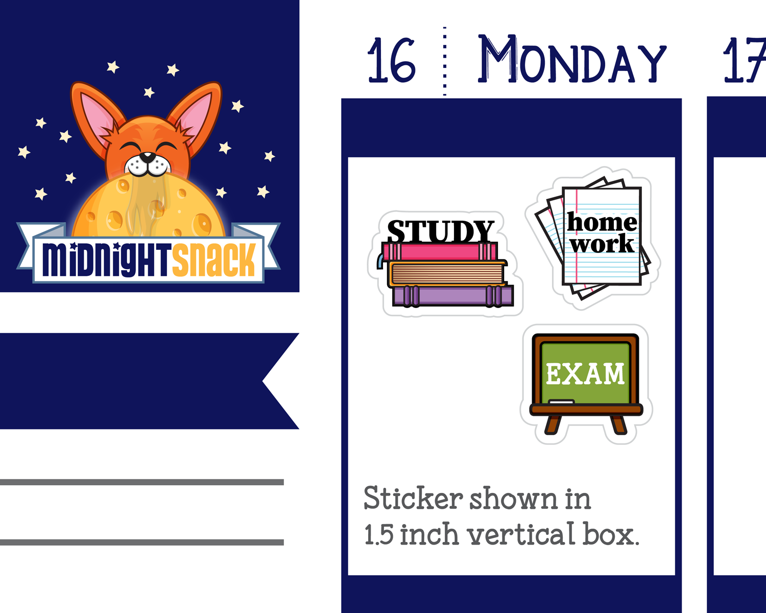 Back to School Icons Sampler: College or High School Planner Stickers