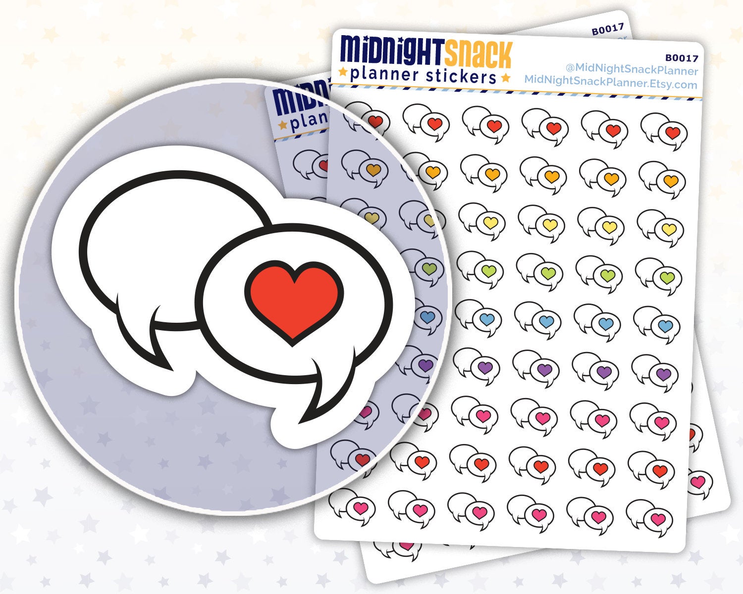 Therapist Appointment Reminder: Mental Health Planner Stickers Midnight Snack Planner